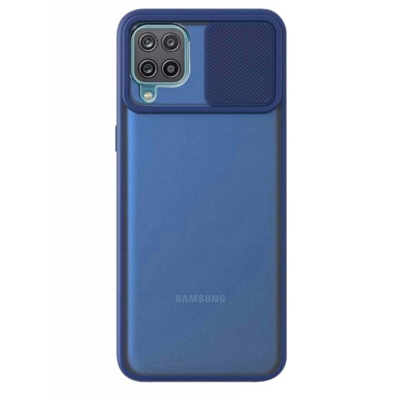 CaseUp Samsung Galaxy M22 Kılıf Camera Swipe Protection Lacivert 2